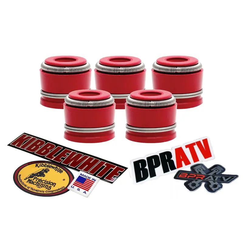 Yamaha YZ400F YZ 426F Kibblewhite RED Viton Valve Stem Seals Seal Set of 5 98-02
