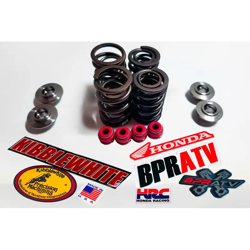 Kibblewhite Valve Kit Honda ATC350X 1985 1986 RED Seals & Titanium Retainers OEM