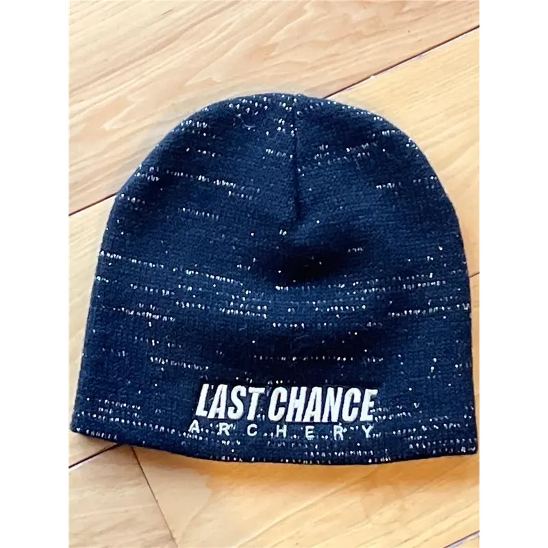 Last Chance Archery Black Beanie Winter Hat Stocking Cap