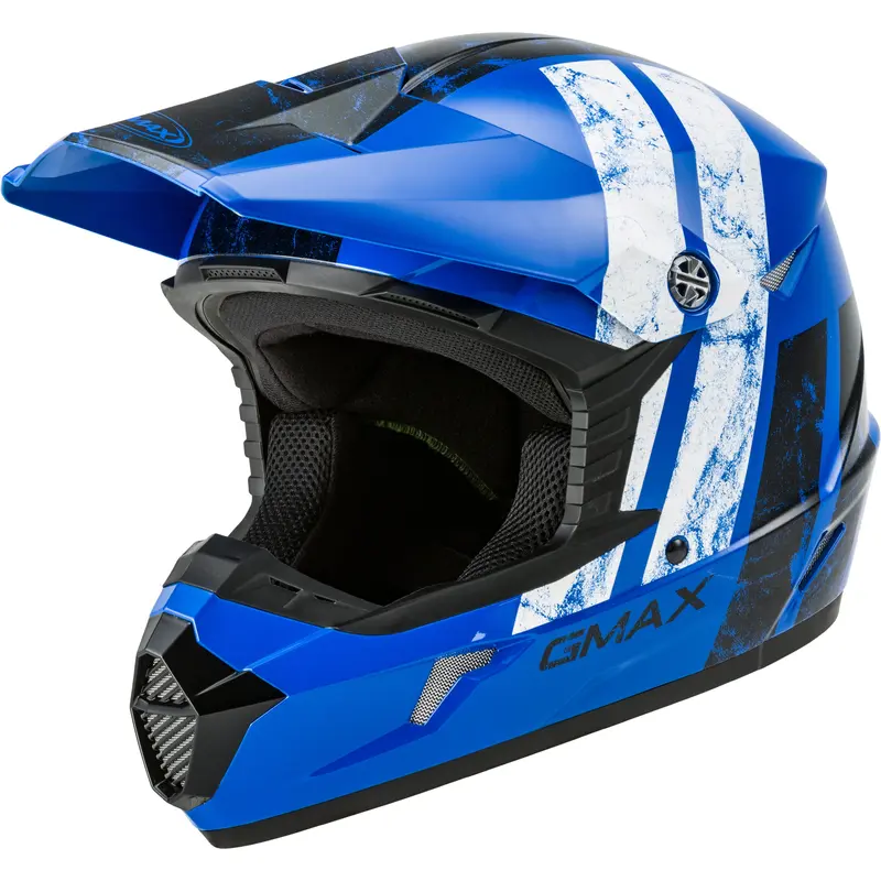 GMAX YOUTH MX-46Y OFF-ROAD DOMINANT HELMET BLUE/BLACK/WHITE YS G3464040