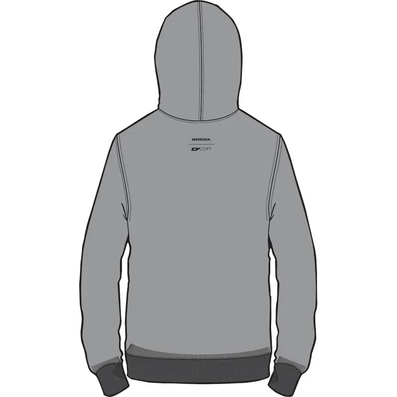 D'COR VISUALS Honda Wing Sweatshirt - Gray - 2XL 85-204-5