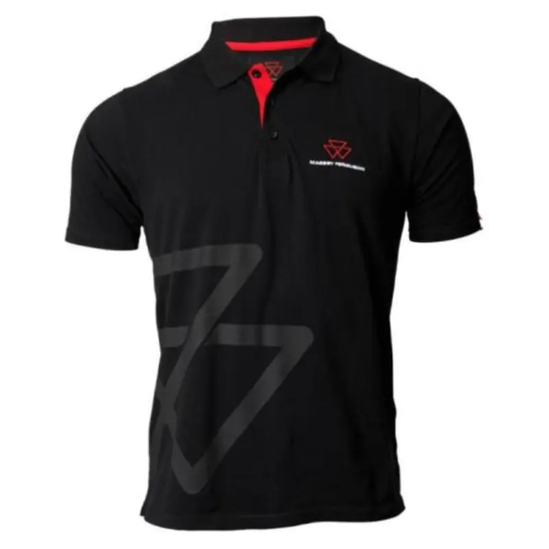 Massey Ferguson Men's Black Polo Shirt  Classic & Stylish | X993442215