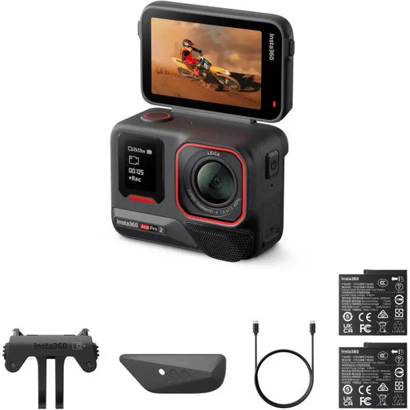 Camra de Moto Ace Pro 2 avec Batterie Double