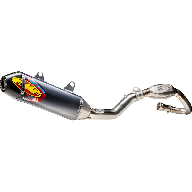 FMF Factory 4.1 RCT Exhaust System - Stainless Steel - Carbon End Cap 042405