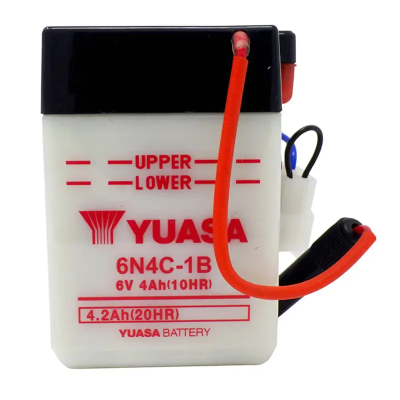 6N4C-1B DG Battery with 0.2ltr acid pack Yuasa (6N4C1BPK)