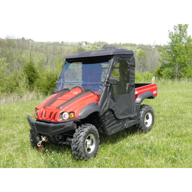 HiSun 500/700 - 2 Pc Scratch-Resistant Windshield w/Clamp and Vent Options