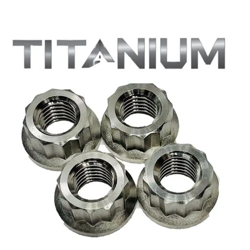 Yamaha YFZ 450 YFZ450 Titanium Lug Nuts Front Rear Wheel Ti Lug Nut Set of 4