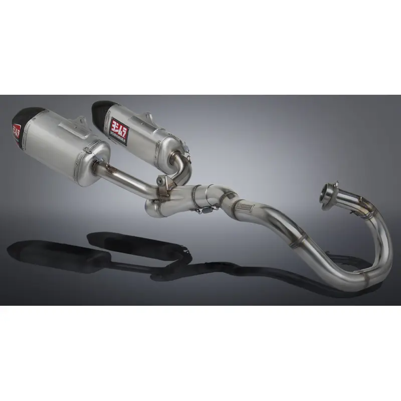 YOSHIMURA RS-9 HEADER/CANISTER/END CAP EXHAUST DUAL SYSTEM SS-AL-CF 228420H320