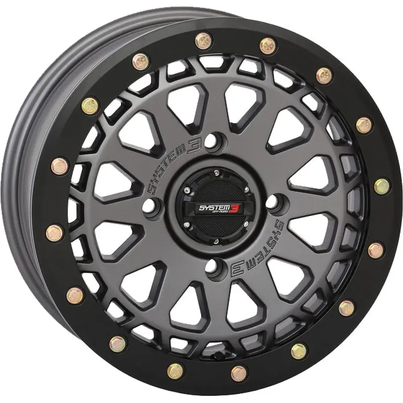 SB6 BL WHEEL 15X7 4+3 (+10MM) 4/156 GUN METAL GREY
