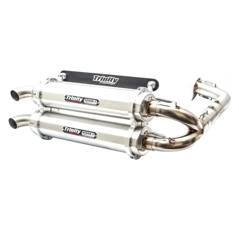 Trinity Racing RZR XP TURBO/TURBO S DUAL SYSTEM BRUSHED 16-19