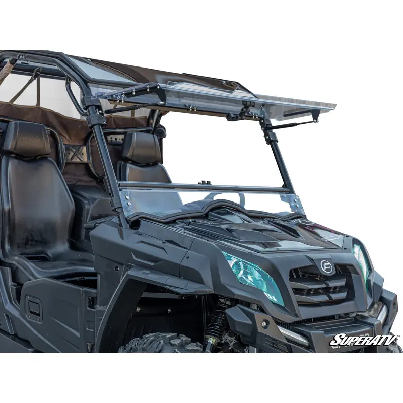 SuperATV CFMOTO UForce 800 Scratch-Resistant Flip Windshield