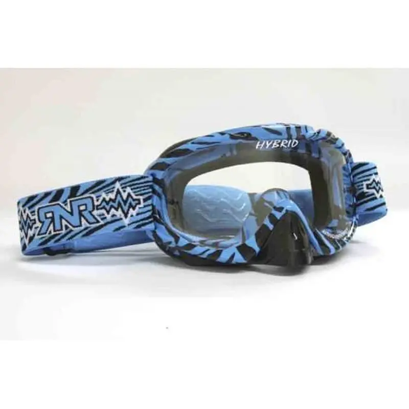 RNR HYBRID WILD BL/BK TEAR OFF, WILD BLUE & BLACK GOGGLE, GH364TO, TEAR OFF