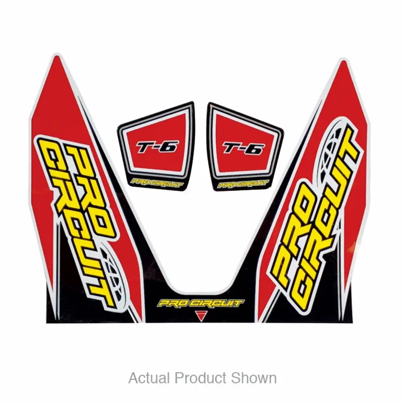 Pro Circuit T-6 Decal - Red | DC22T6-RED