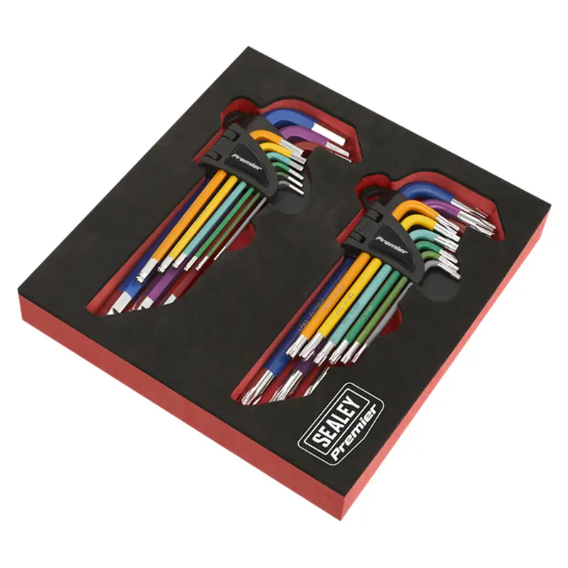 Anti-Slip Long TRX-Star* & Ball-End Hex Key Set 18pc - AK7199