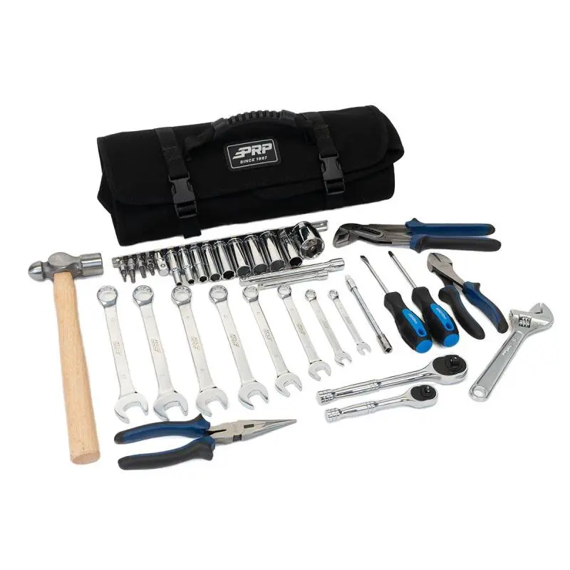 PRP 35pc Can-Am Roll Up Tool bag Tool kit - Black