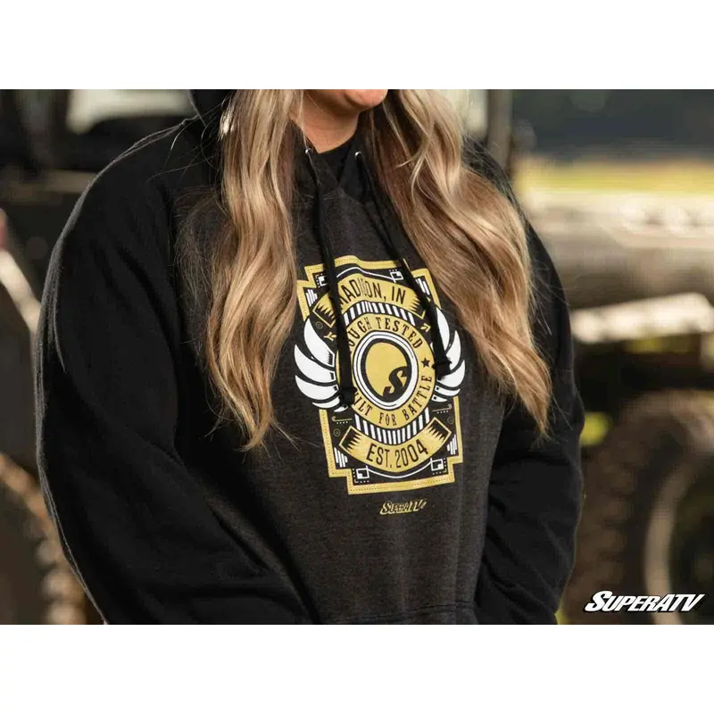 SuperATV Black Built for Battle Hoodie