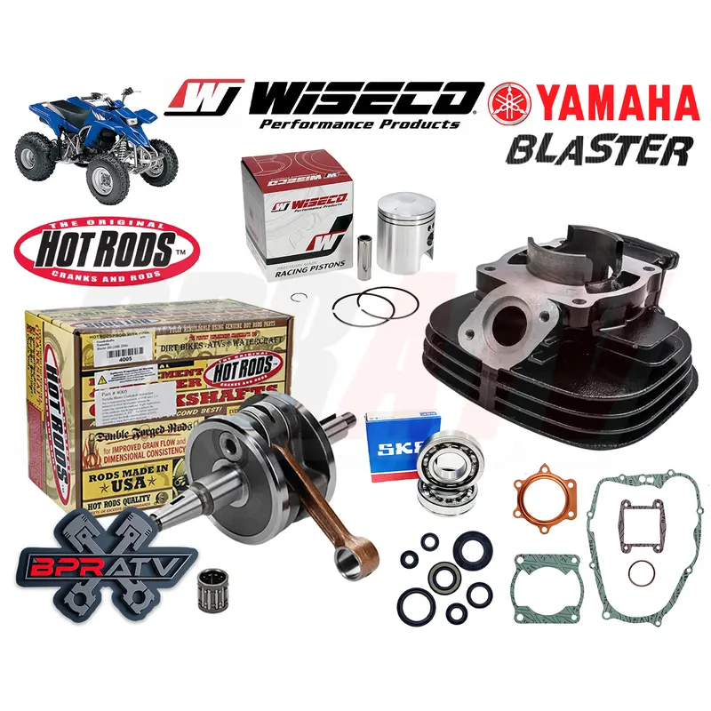 Yamaha Blaster 200 68mm Big Bore Cylinder Crank Wiseco Piston Simple Rebuild Kit