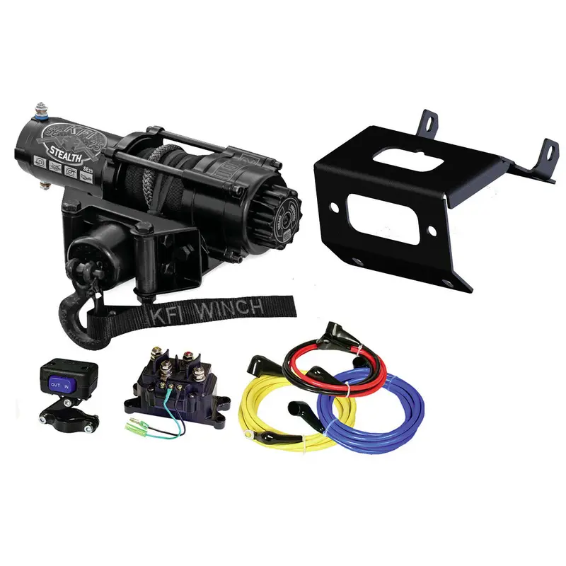 Honda Foreman TRX500 FM SE35 Stealth 3500 lb Synthetic Rope Winch kit by KFI