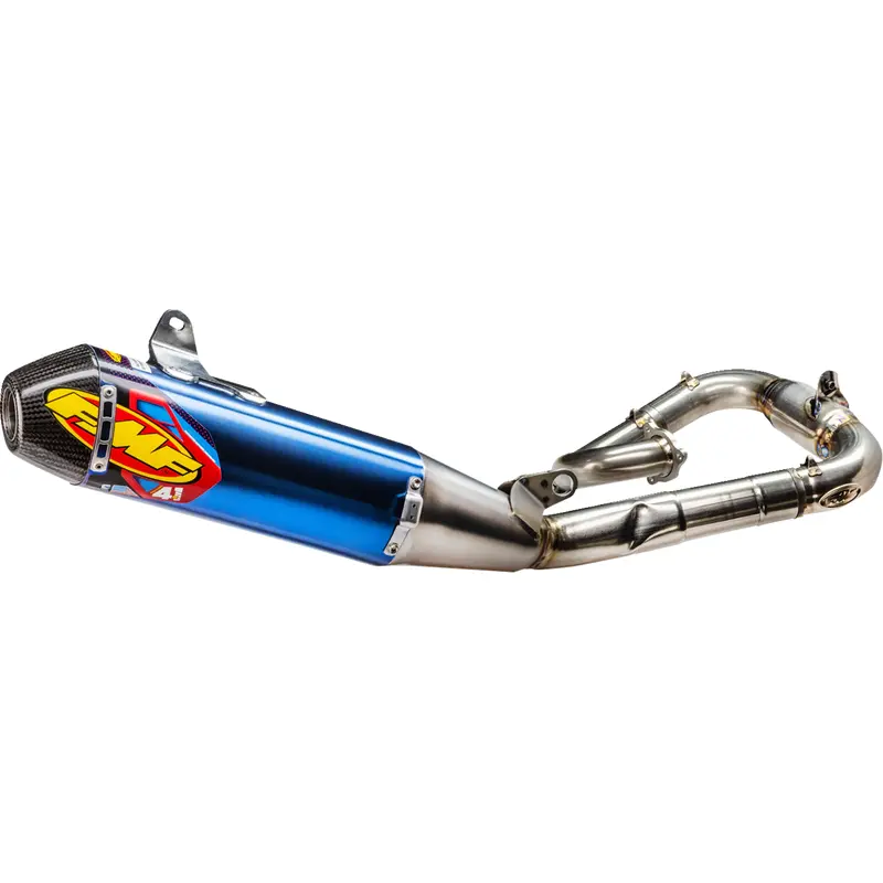 FMF Factory 4.1 RCT Exhaust System - Titanium - Carbon Fiber End Cap 044478