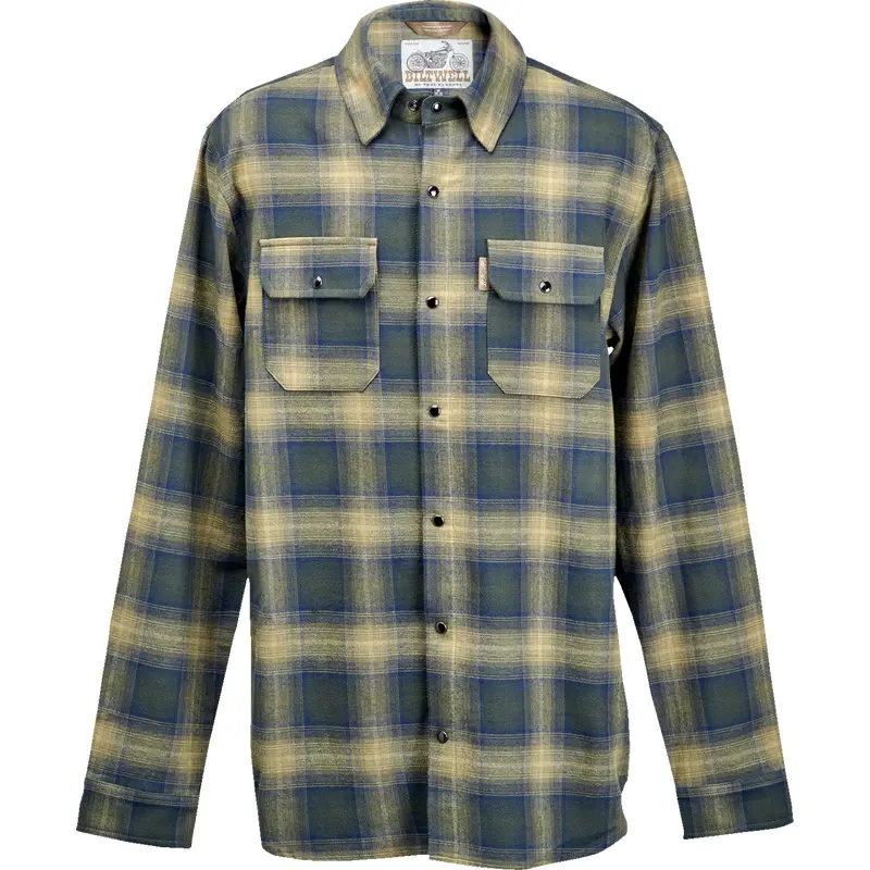BILTWELL HI Test Flannel Shirt - Moss - Medium 8128-126-003