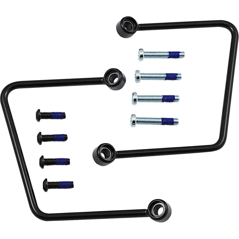 DRAG SPECIALTIES Saddlebag Support Kit - Black - FL/FX '18-'23 S77-0155GB