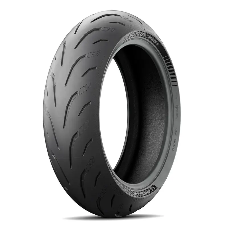 190/55-17 ZR Radial 75W Power 6 Tyre TL Rear Michelin (M1719055P6R)