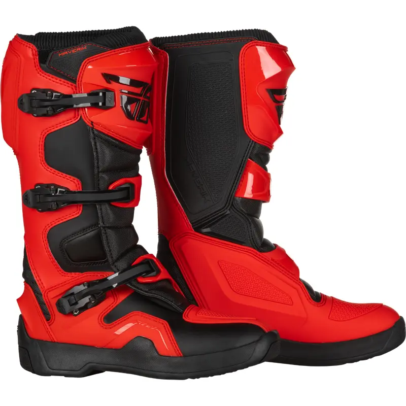 FLY RACING Maverik Boots Red/Black Size 14 - Durable and Comfortable Off-Road Footwear