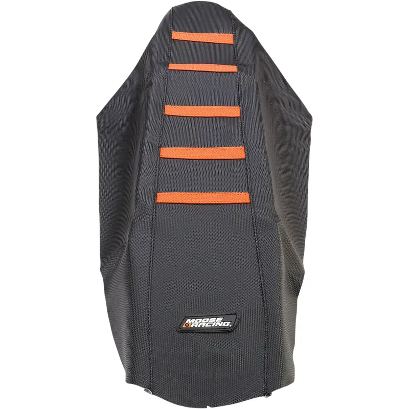 MOOSE RACING Ribbed Seat Cover - Black Cover/Orange Ribs - KTM KTM12507-336RT