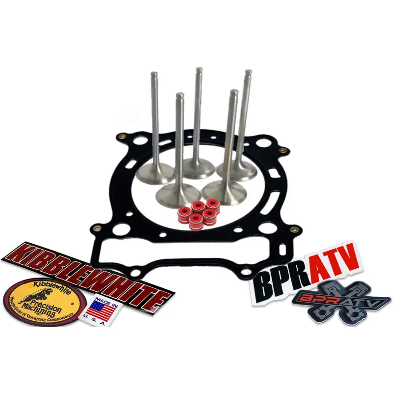 YFZ450 04-13 YZ450F '03-06 KPMI Valve Kit Intake Exhaust Stainless Red Seals OEM