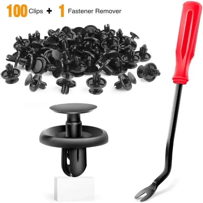 100 Pcs Hole 7mm Car Push Retainer Clips Kits For Lexus Toyota