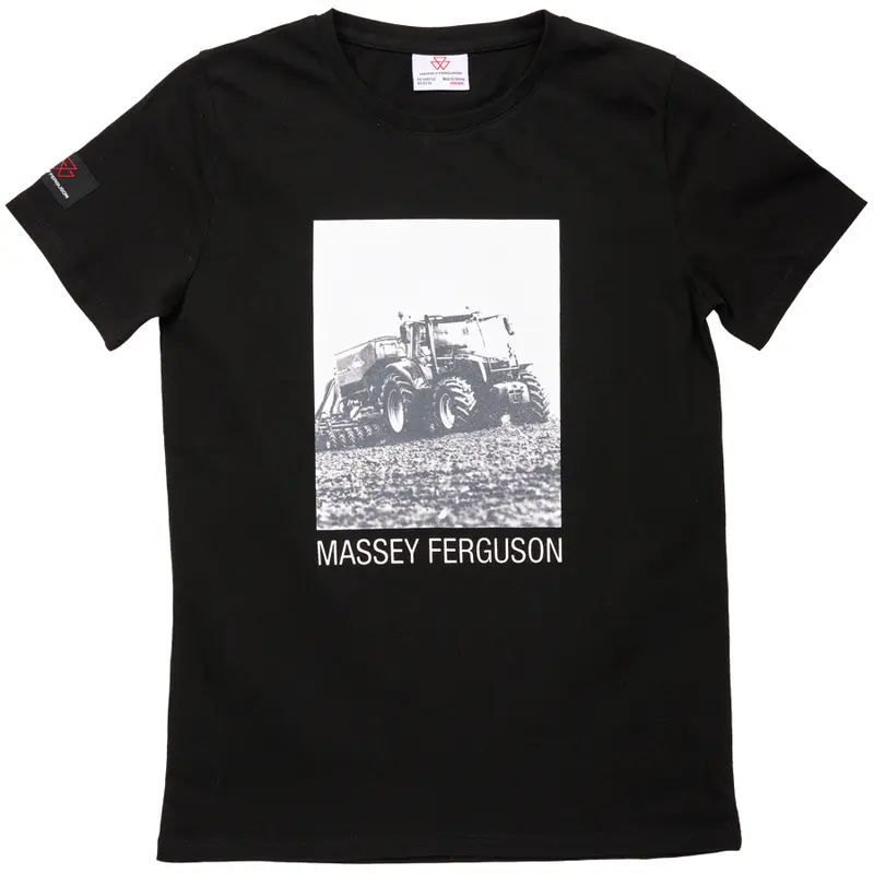 Massey Ferguson Kids' T-Shirt  MF 8S Black & White Design | X993322304