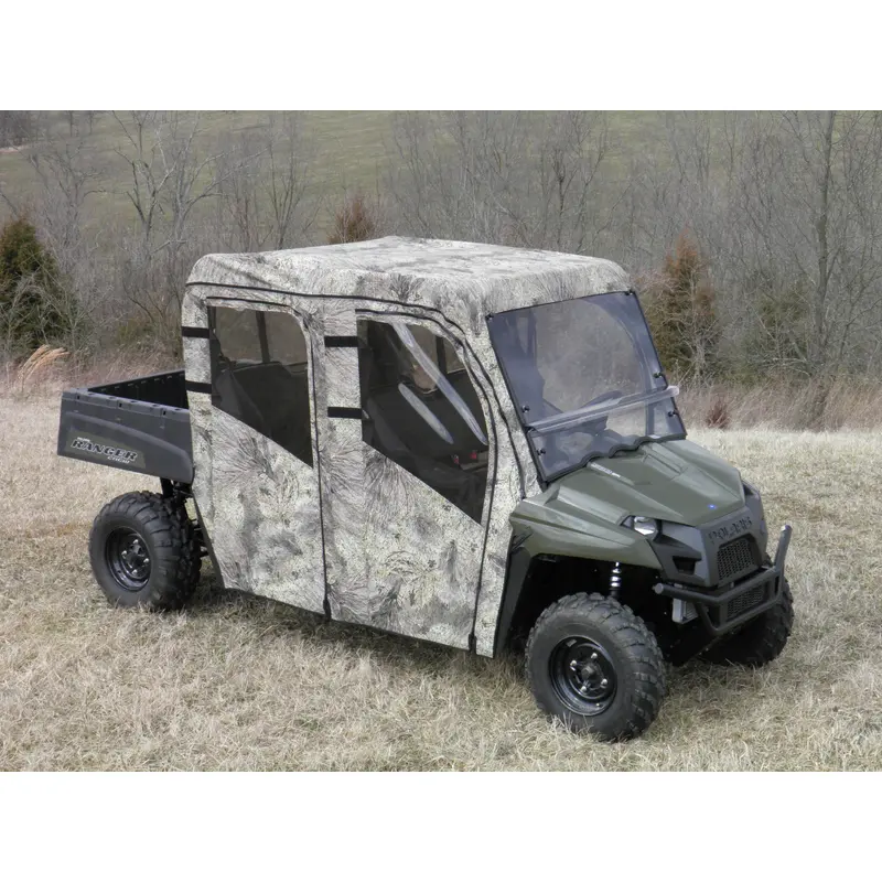 Polaris Ranger Crew 570 Mid Size - 4 Passenger - Full Cab Enclosure for Hard Windshield