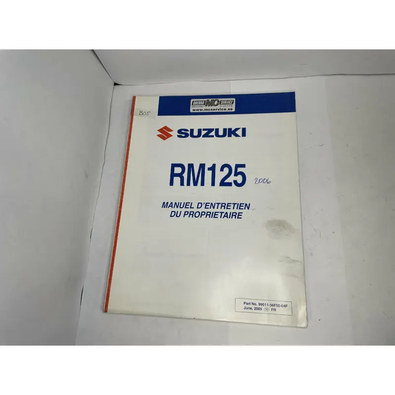 Handbok SUZUKI RM125 2006
