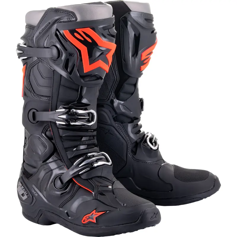 Tech 10 Boots Black/Red Fluo Sz 10