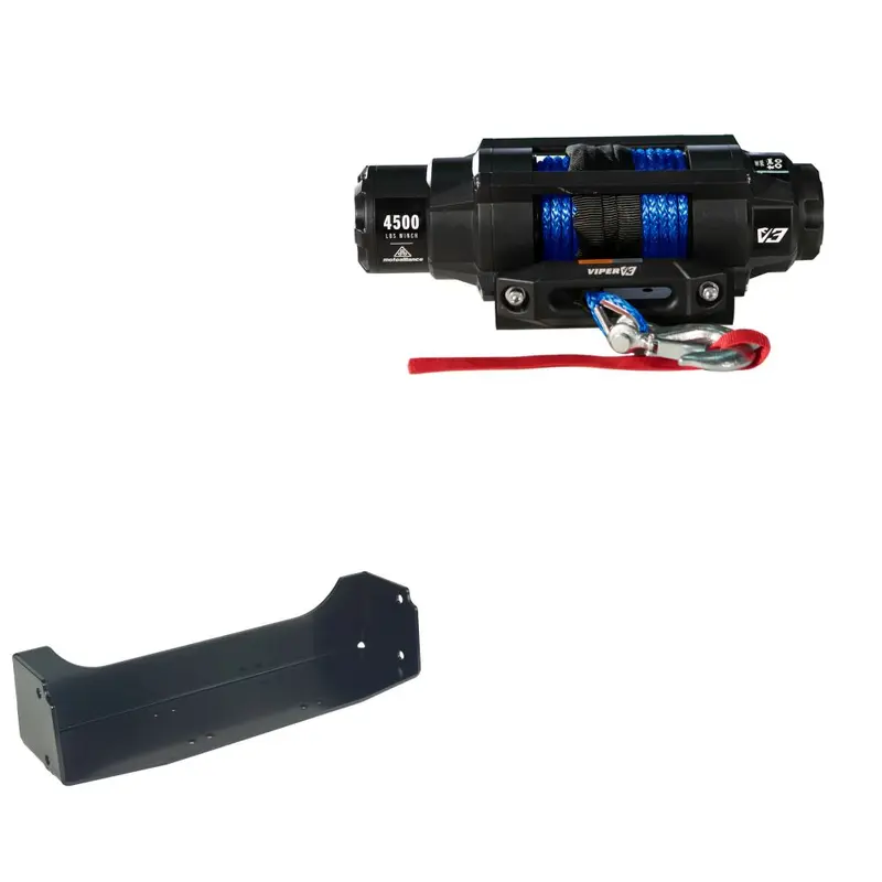Viper 4500lbs V3 Winch Blue Rope With Mount For John Deer Gator XUV 625i 2011-2021
