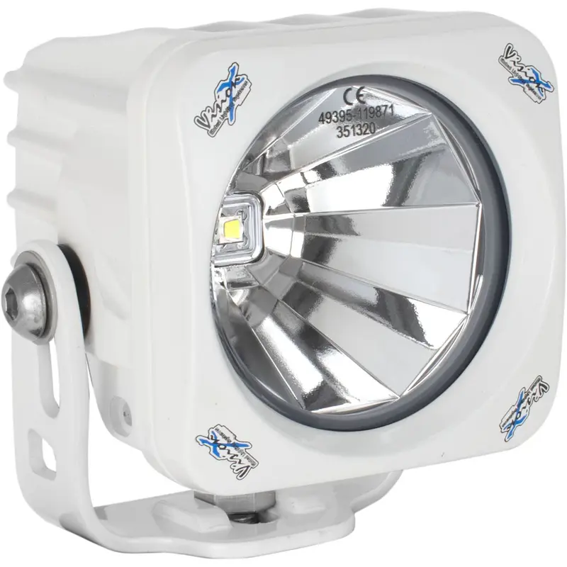 3.7" White Optimus Square 60 Beam LED Light