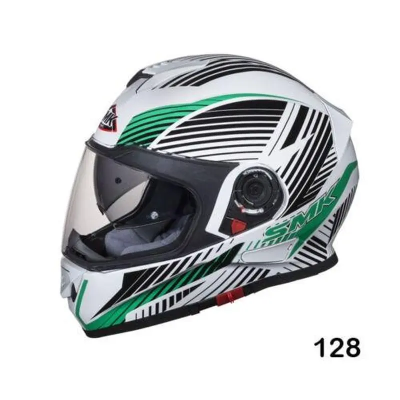 SMK HELMET -  TWISTER FLUID WHITE/GREEEN