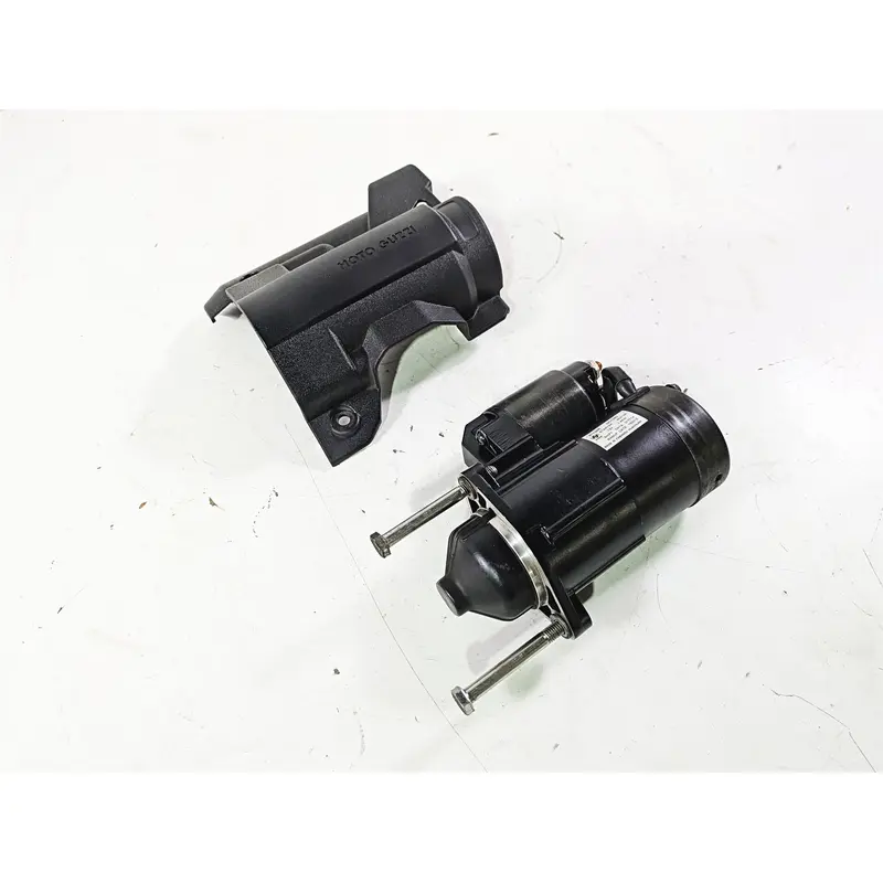 2016 Moto Guzzi Stelvio 1200 8V NTX Engine Starter Motor & Cover GU05730730