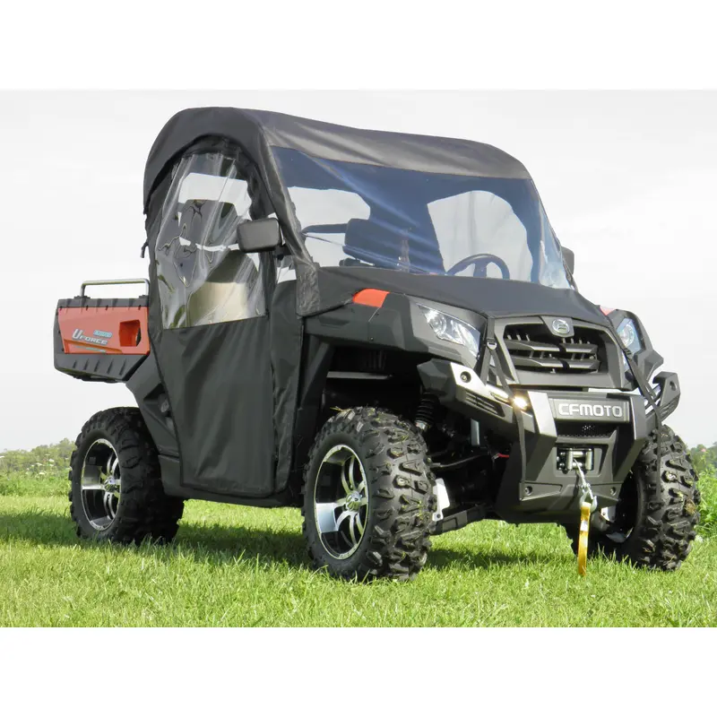 CFMoto UForce 500/800 - Full Cab Enclosure with Vinyl Windshield (Full Doors)