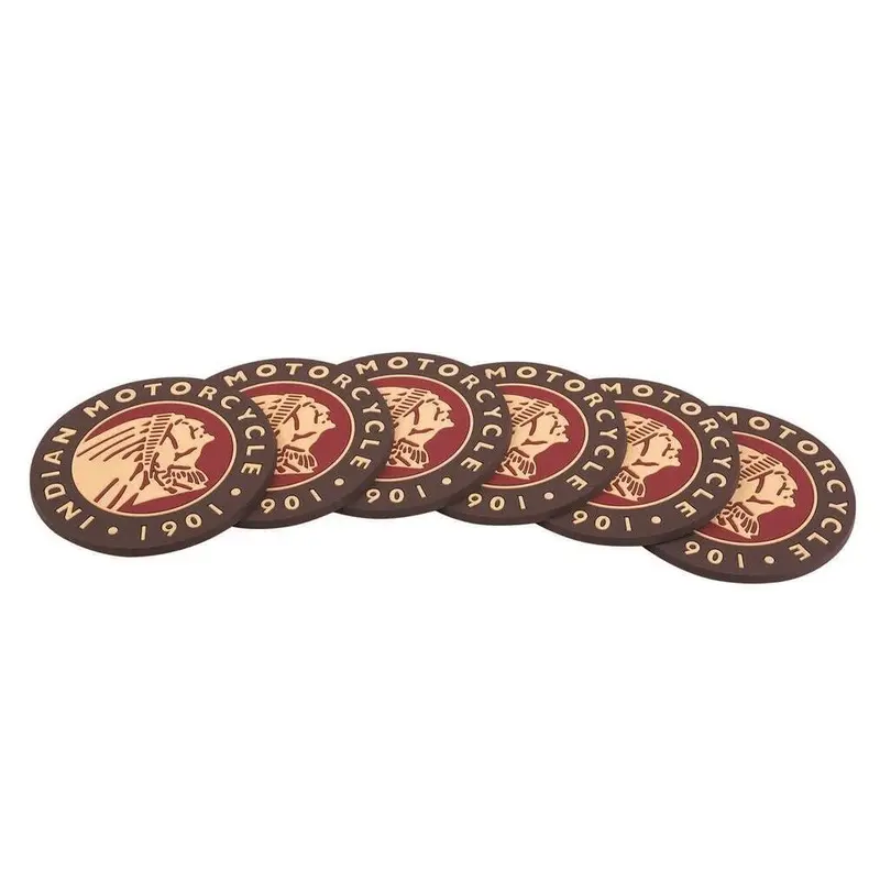 Indian Set of 6 Indian Motorcycle Icon Logo coasters