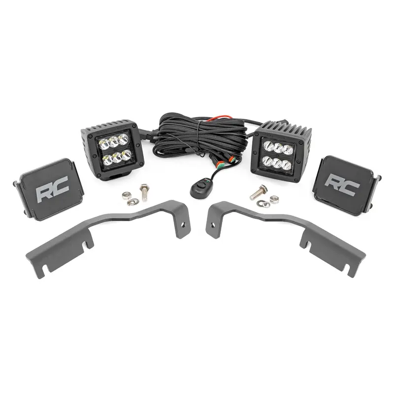 LED Light Kit | Ditch Mount | 2" Black Pair | Spot | Nissan Frontier (22-25) | 71064