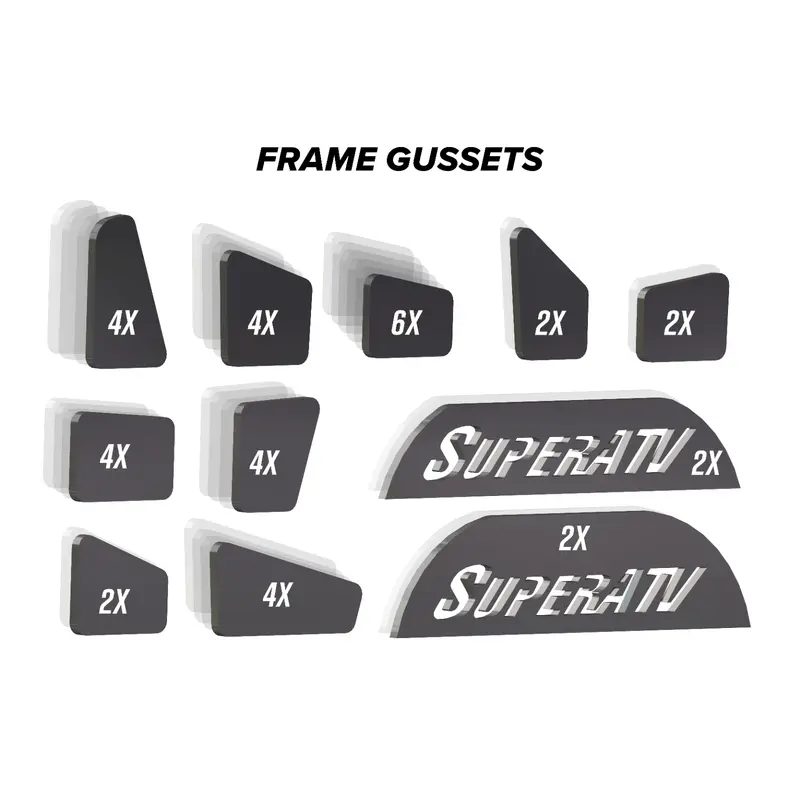 SuperATV Can-Am Defender Weld-In Gusset Kit