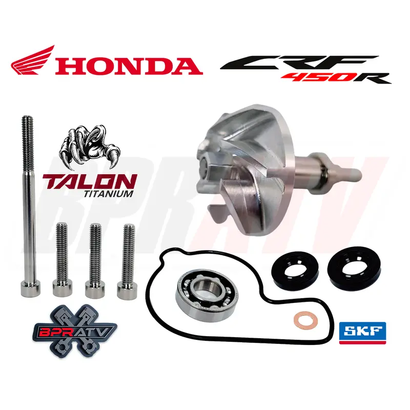 Best CRF450R CRF 450R Water Pump Impeller Billet Gear Shaft Complete Redo Kit