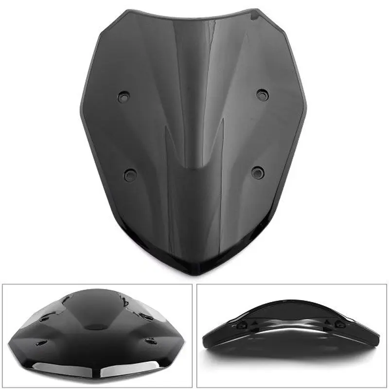 1 piece Motorcycle ABS Windscreen Windshield for BMW S1000XR 2014-2019 Black