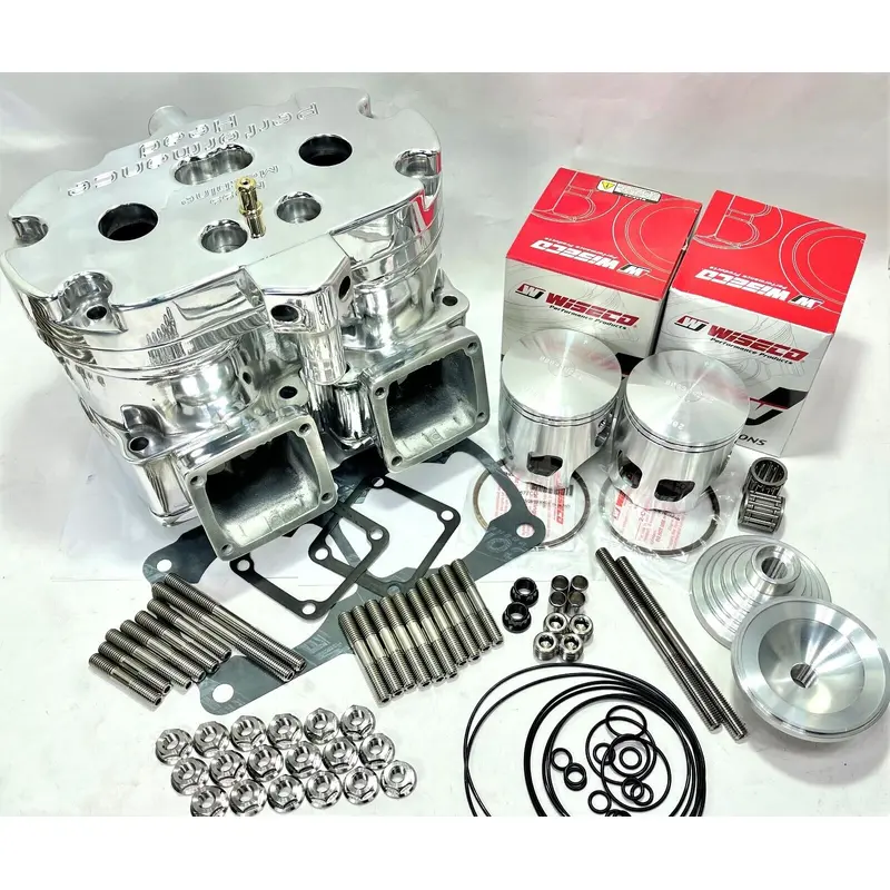Banshee 73mm 553cc Polished Super Cub Big Bore Cylinder Top End Rebuild Kit
