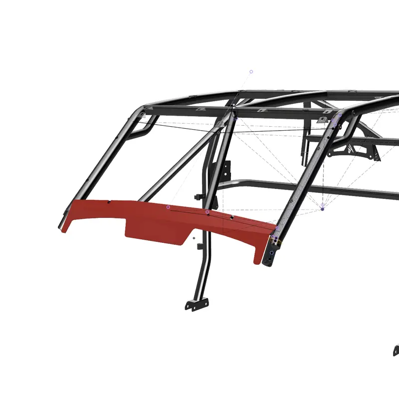 RZR XP 1000 Cage (4-seat) Lower Windshield Closeout Panel