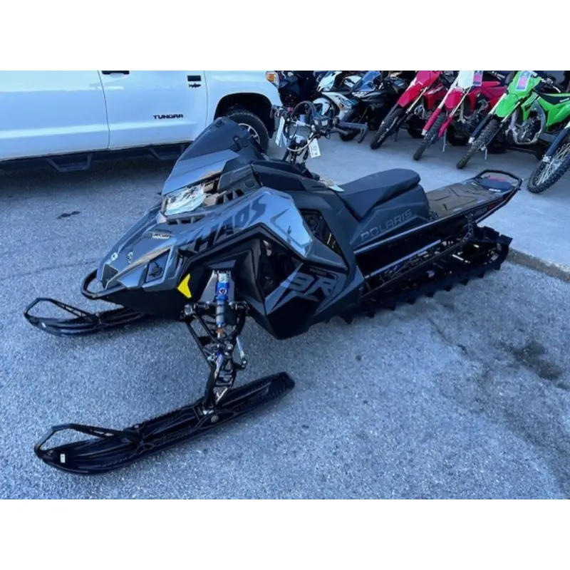 New 2025 Polaris 9R RMK KHAOS 155 Shadow Gray / Gloss Black