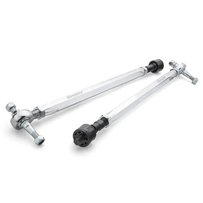 SuperATV Polaris RZR Turbo S RackBoss 2.0 Billet Aluminum Hex Tie Rod Kit