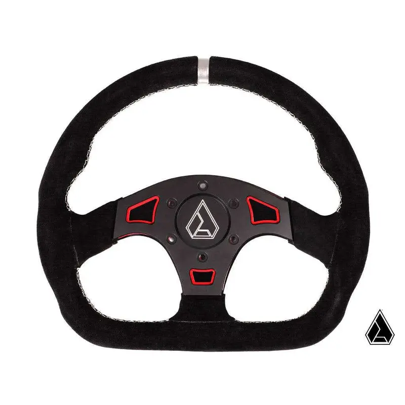 Super ATV SUEDE BALLISTIC "D" UTV STEERING WHEEL