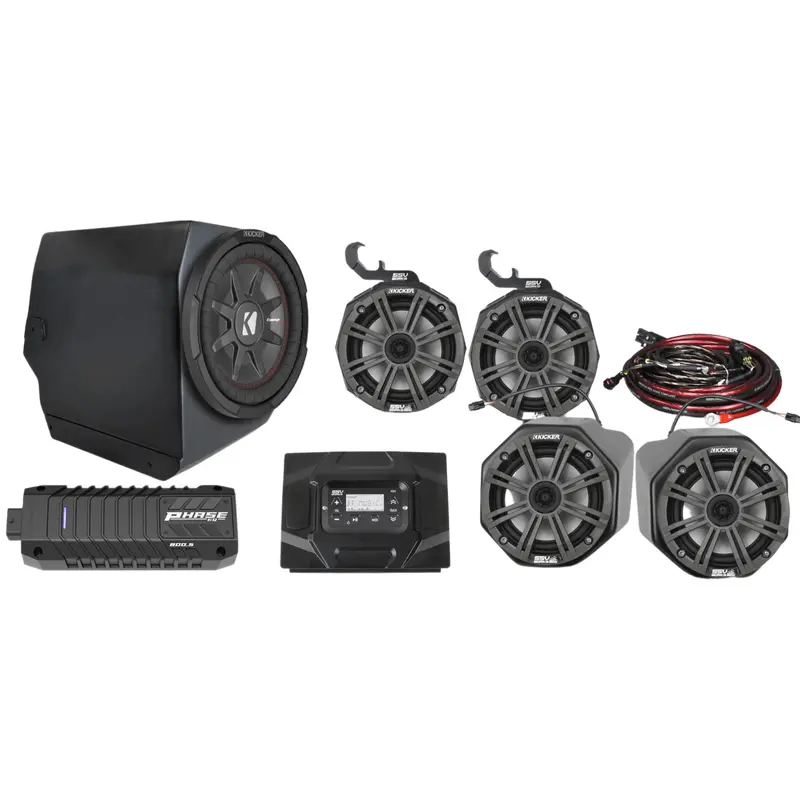 Polaris General Complete Kicker 5-Speaker Plug-&-Play System (2016-2022)